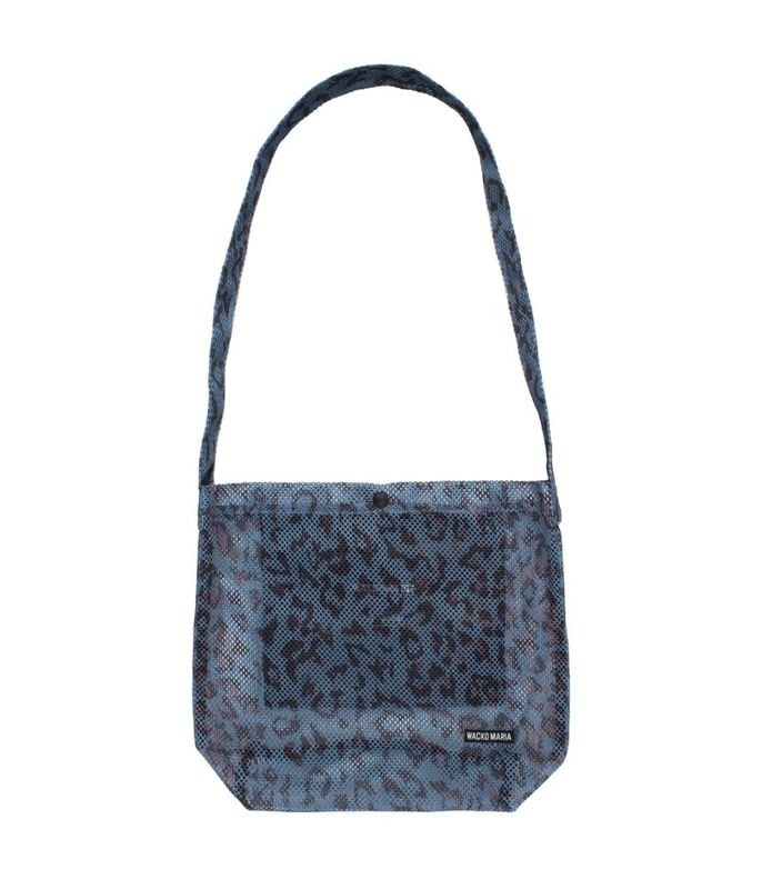 SPEAK EASY / LEOPARD MESH SHOULDER BAG【NAVY】