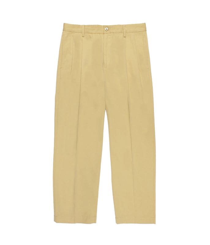 SOLBIATI / DOUBLE PLEATED TROUSERS【YELLOW】