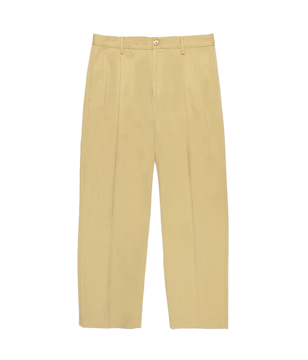 SOLBIATI / DOUBLE PLEATED TROUSERS【YELLOW】
