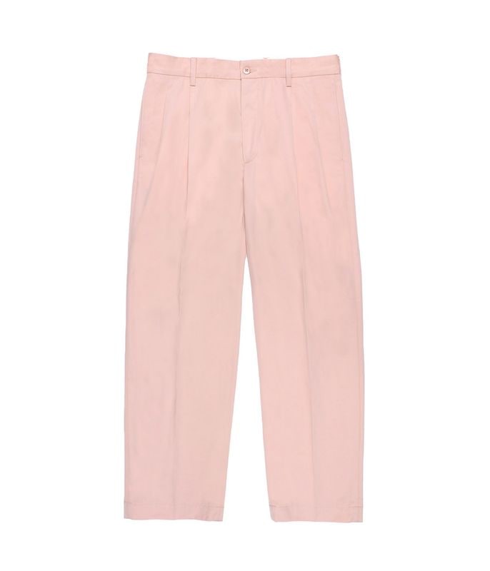 SOLBIATI / DOUBLE PLEATED TROUSERS【PINK】