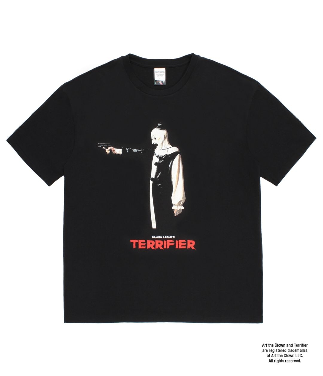 TERRIFIER / WASHED HEAVY WEIGHT T-SHIRT (TYPE-3)【BLACK】｜WACKO