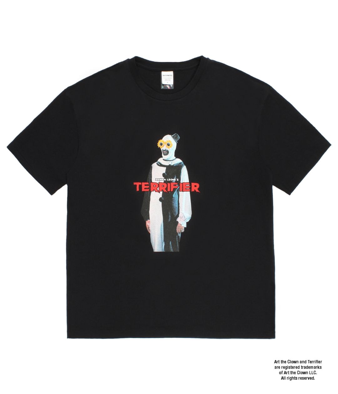 TERRIFIER / WASHED HEAVY WEIGHT T-SHIRT (TYPE-2)【BLACK】｜WACKO