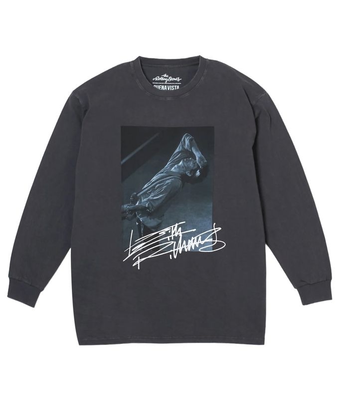 Keith Richards pigment L/S tee【BLACK】