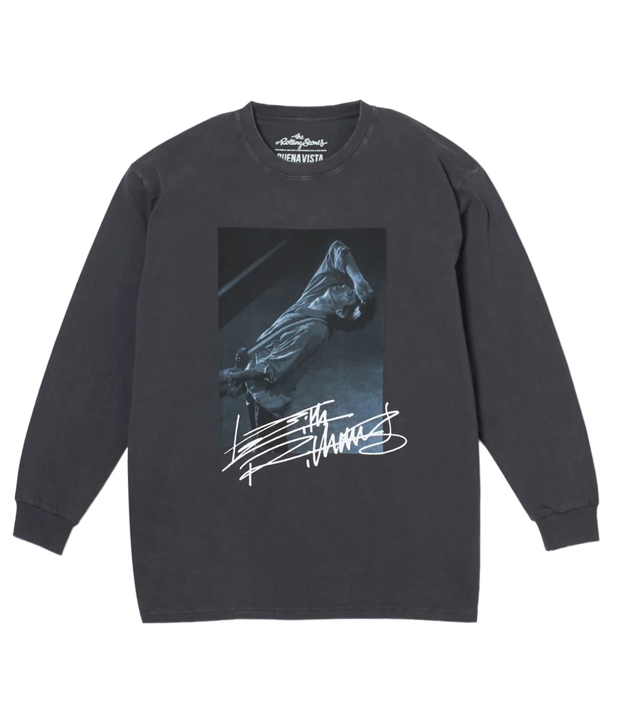 Keith Richards pigment L/S tee【BLACK】｜BUENA VISTA｜MELTING POT