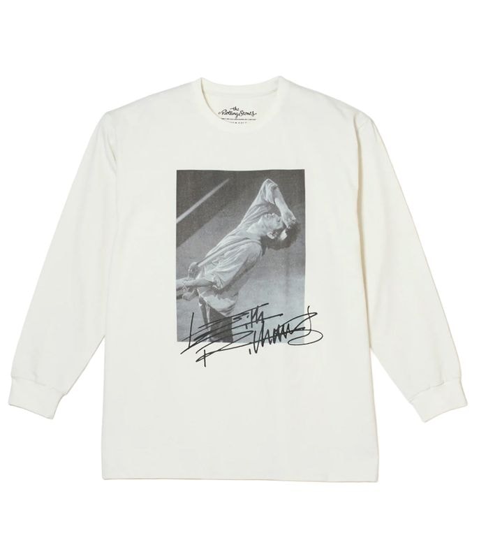 Keith Richards pigment L/S tee【WHITE】