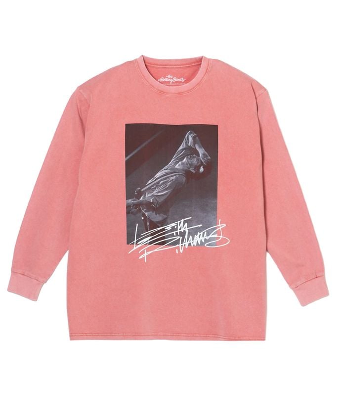 Keith Richards pigment L/S tee【ORANGE】
