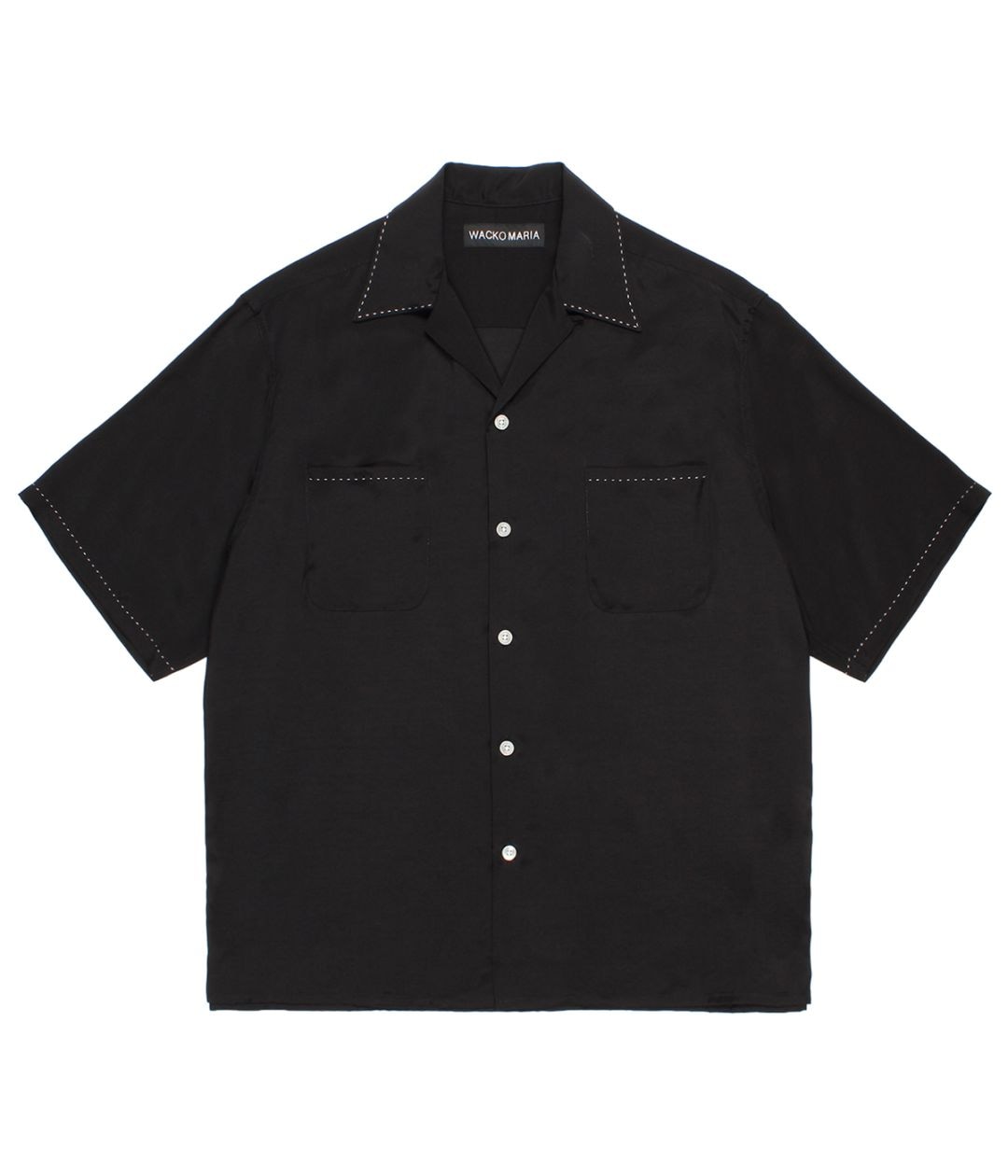 50'S OPEN COLLAR SHIRT (TYPE-3)【BLACK】
