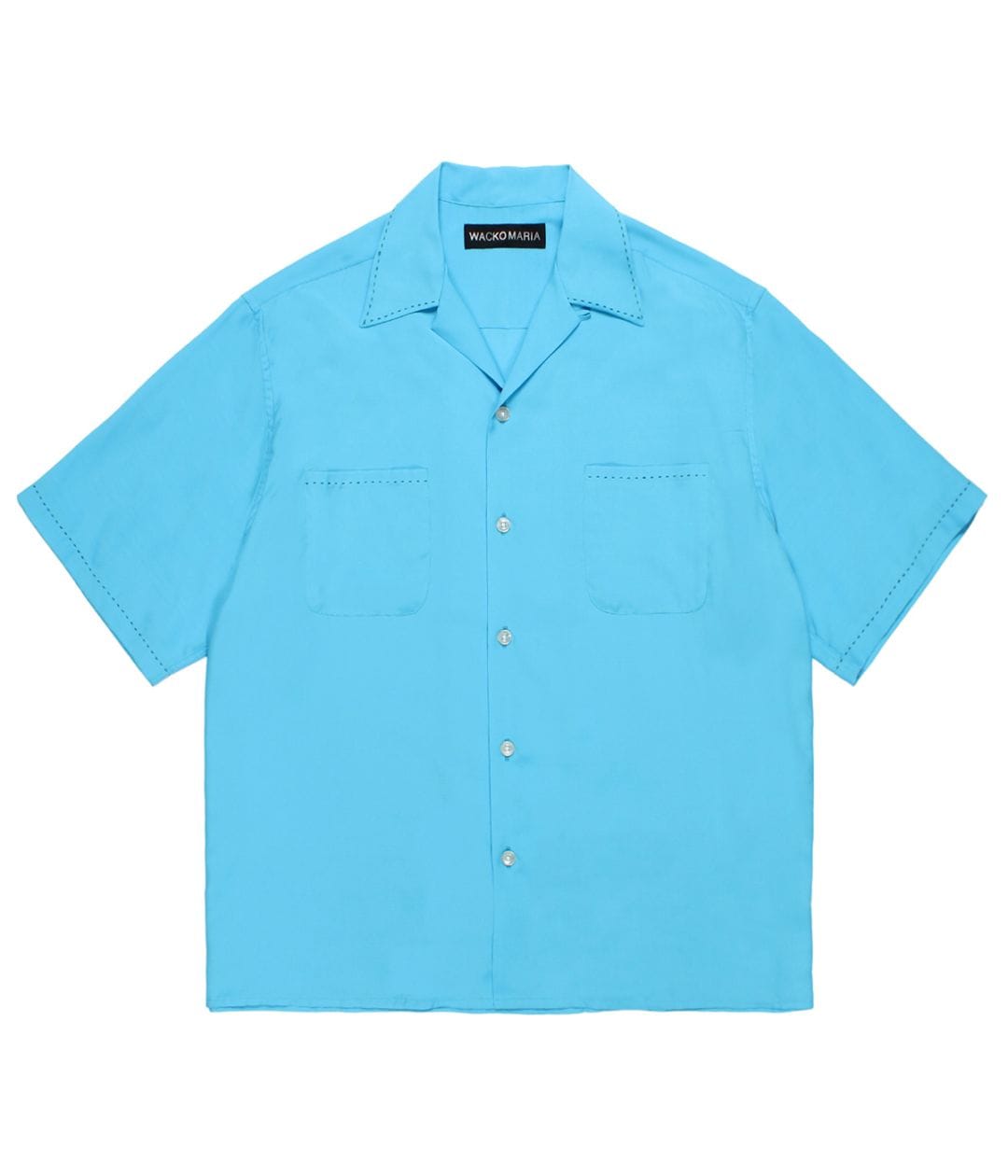 50'S OPEN COLLAR SHIRT (TYPE-3)【BLUE】