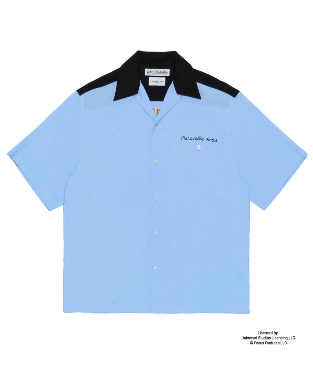 THE PHOENICIAN SCHEME / 50'S OPEN COLLAR SHIRT【L-PURPLE】｜WACKO