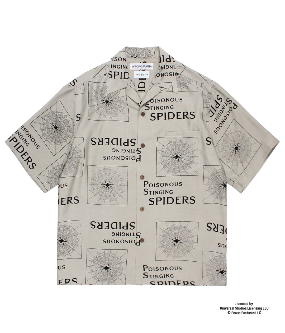 THE PHOENICIAN SCHEME / HAWAIIAN SHIRT (TYPE-3)【GRAY】｜WACKO