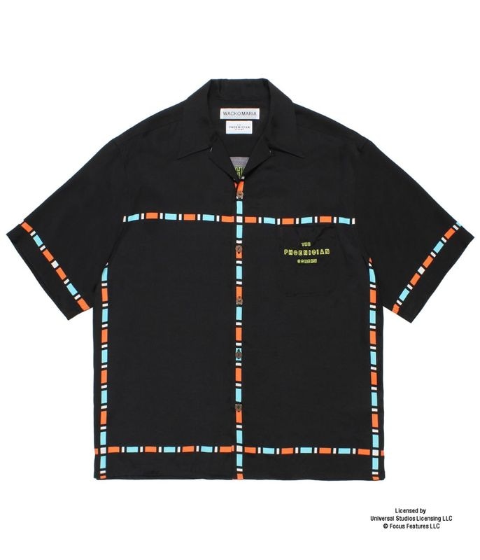 THE PHOENICIAN SCHEME / HAWAIIAN SHIRT (TYPE-1)【BLACK】