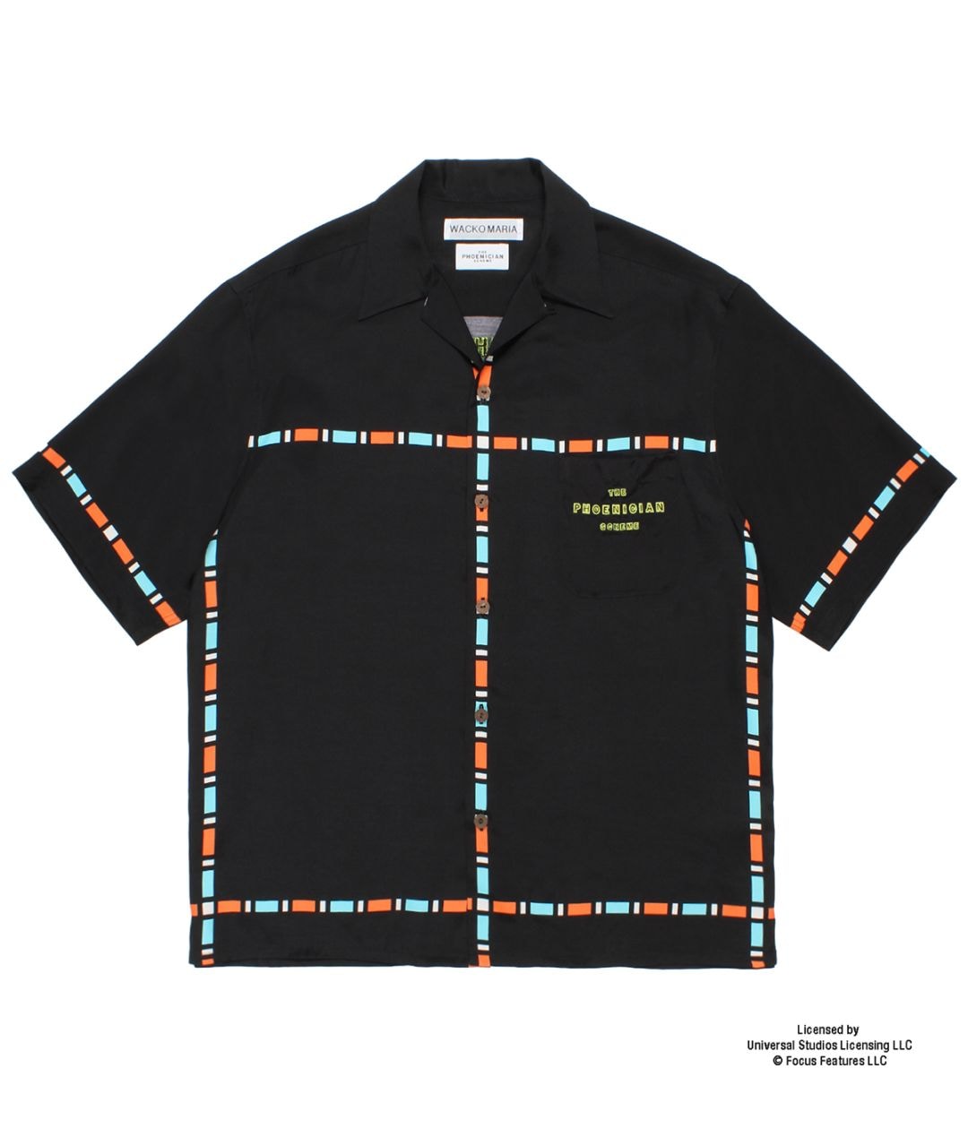 THE PHOENICIAN SCHEME / HAWAIIAN SHIRT (TYPE-1)【BLACK】｜WACKO