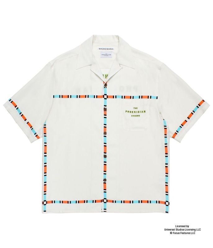 THE PHOENICIAN SCHEME / HAWAIIAN SHIRT (TYPE-1)【WHITE】