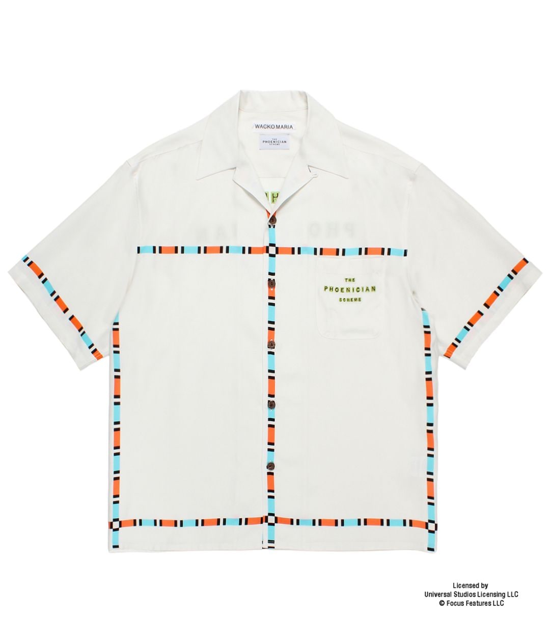 THE PHOENICIAN SCHEME / HAWAIIAN SHIRT (TYPE-1)【WHITE】｜WACKO