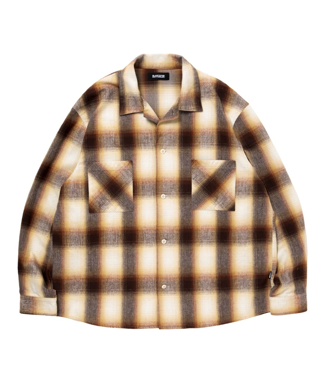 R9 OMBRE CHECK SHIRT【BROWN】2026年 09月入荷予定｜ROTTWEILER