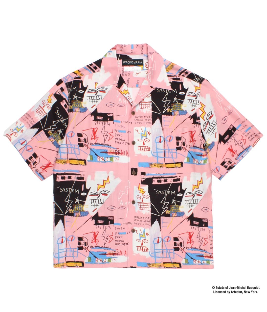 JEAN-MICHEL BASQUIAT / HAWAIIAN SHIRT (TYPE-3)【ONE】｜WACKO MARIA