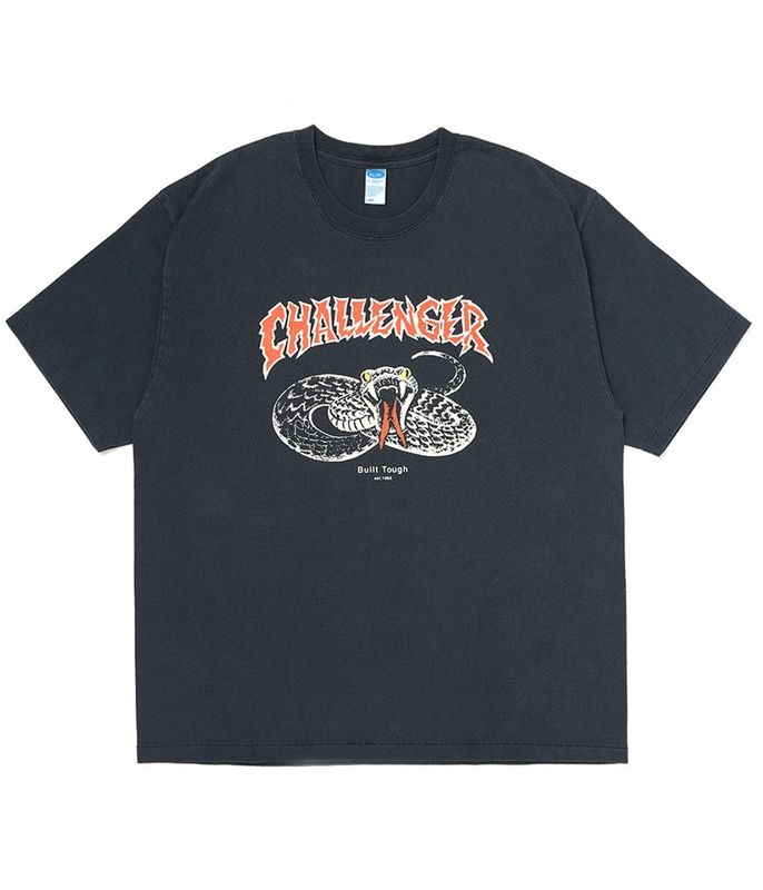 PIGMENT SNAKE TEE【BLACK】