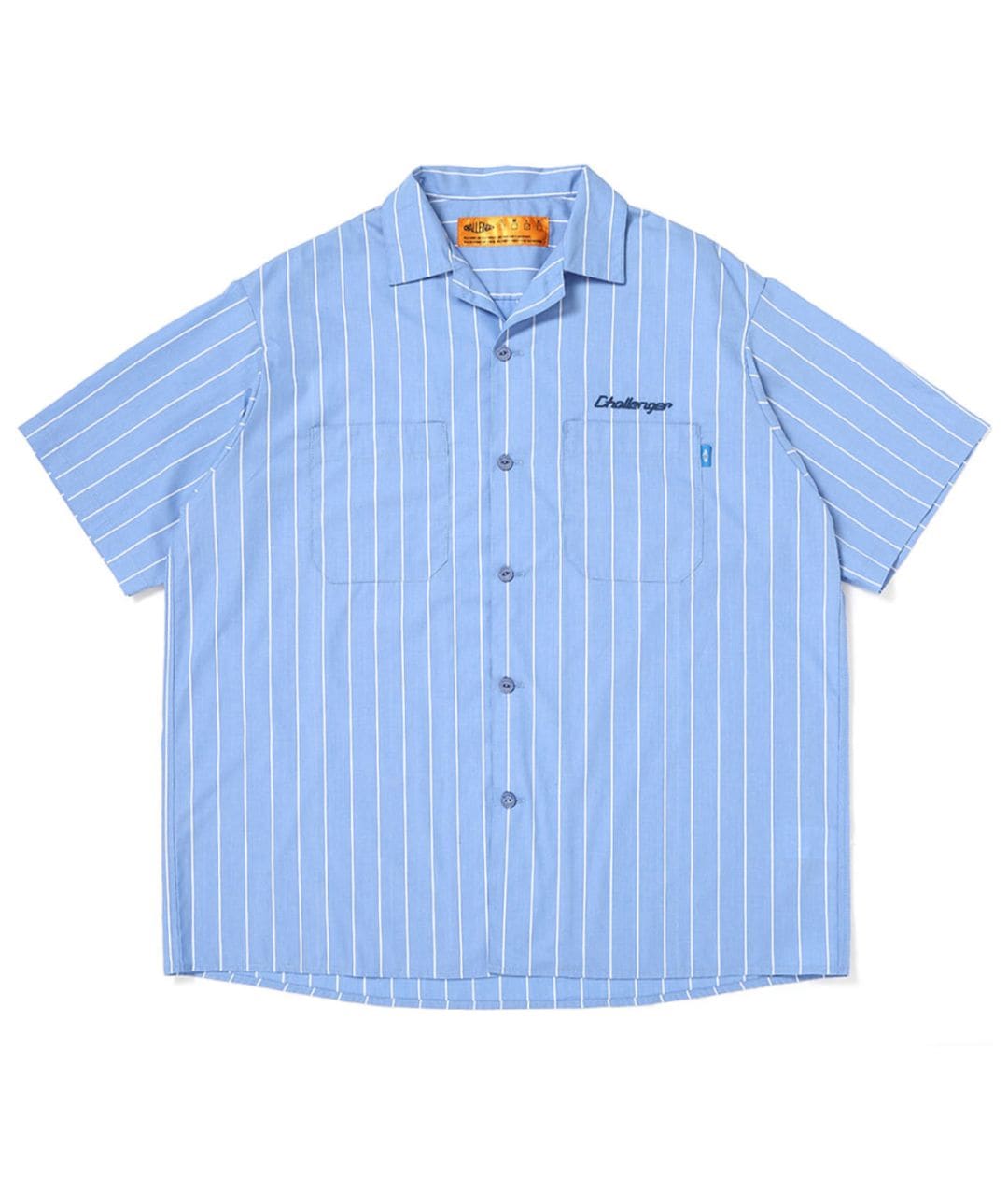 STRIPE MECHANIC SHIRTS【LT BLUE】
