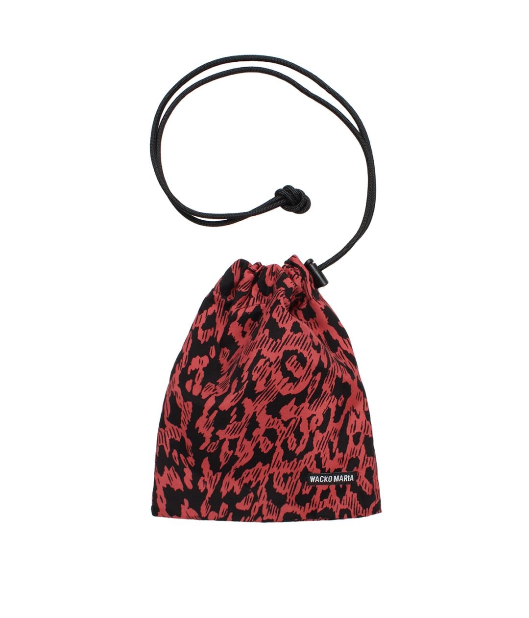 LEOPARD DRAWSTRING BAG【RED】｜WACKO MARIA｜MELTING POT（正規取扱