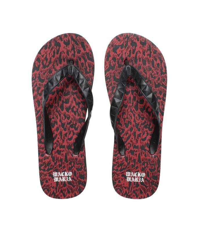 HAYN / LEOPARD BEACH SANDALS【RED】