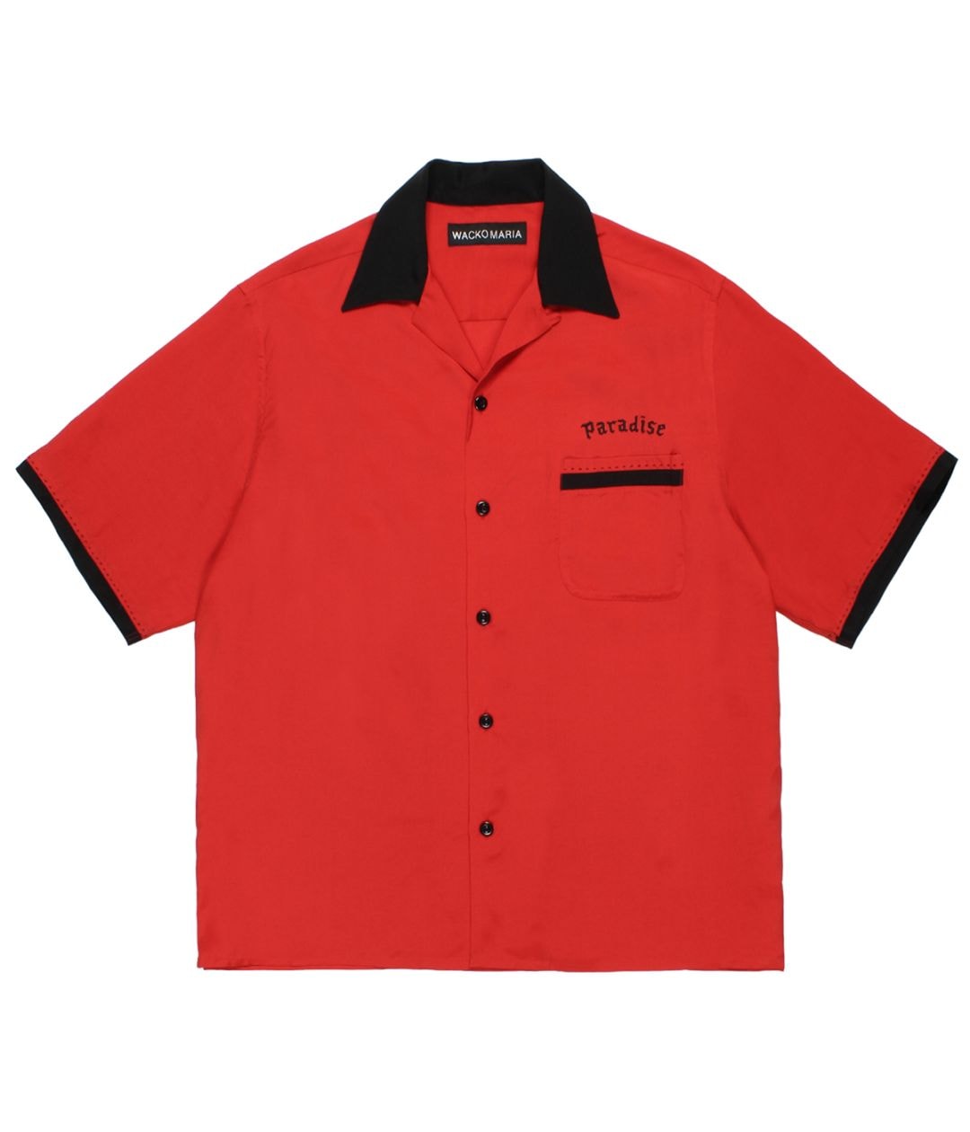 50'S OPEN COLLAR SHIRT【RED】｜WACKO MARIA｜MELTING POT（正規取扱