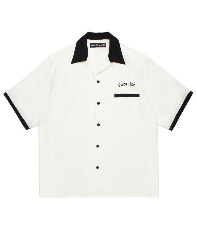 50'S OPEN COLLAR SHIRT【WHITE】