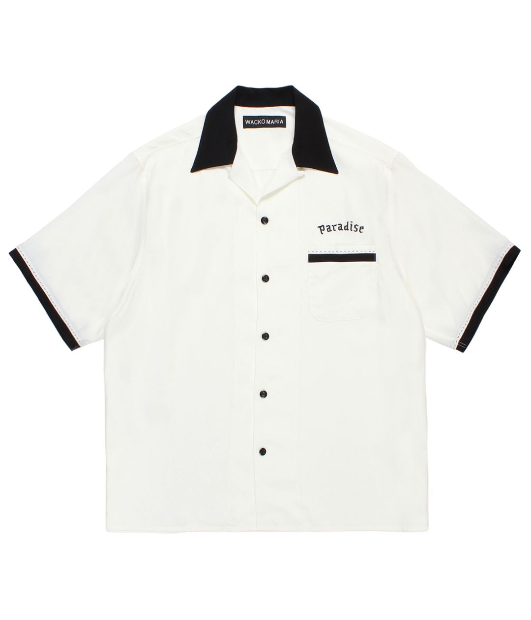50'S OPEN COLLAR SHIRT【WHITE】｜WACKO MARIA｜MELTING POT（正規