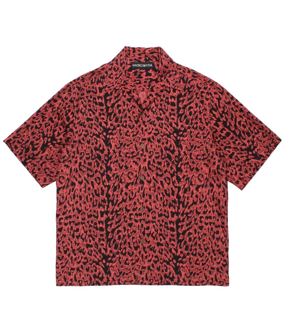 LEOPARD HAWAIIAN SHIRT (TYPE-3)【RED】｜WACKO MARIA｜MELTING POT