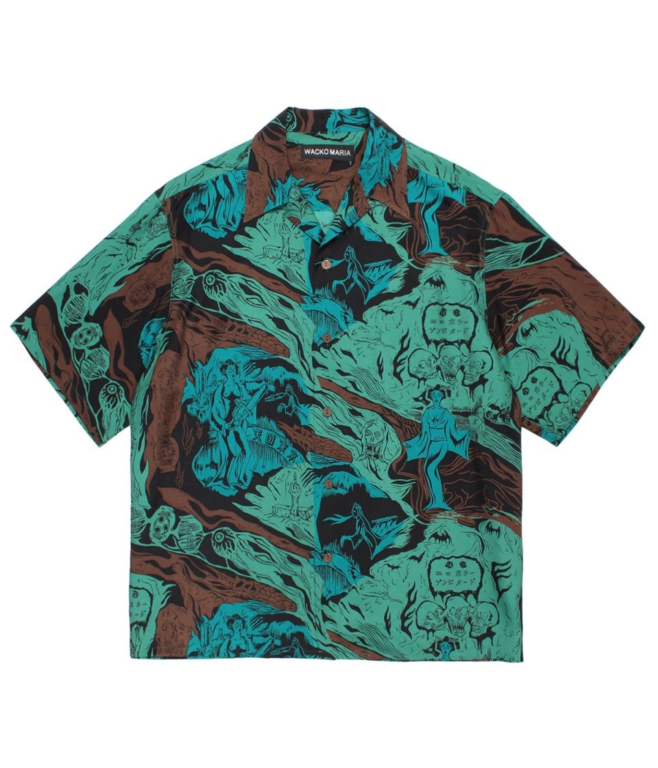 HAWAIIAN SHIRT (TYPE-1)【GREEN】