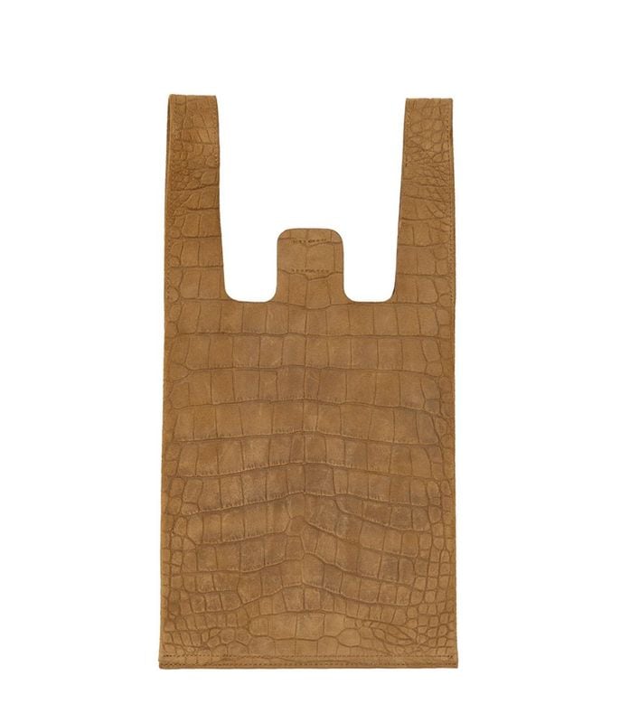 Leather C-Store Bag【BEIGE EMBOSSED SUEDE】