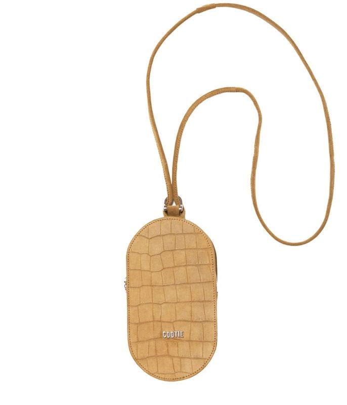 Leather Pill Bag【BEIGE EMBOSSED SUEDE】
