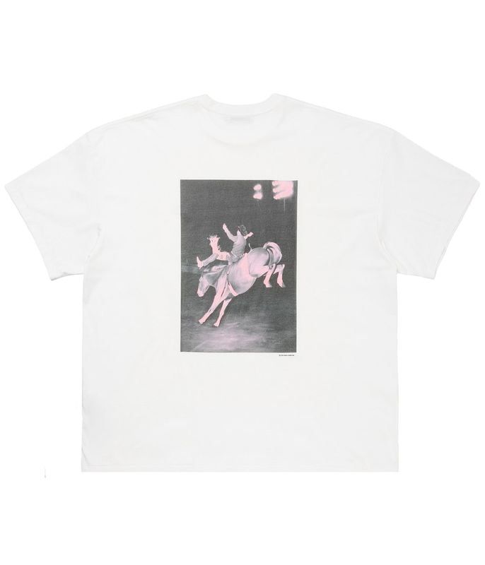 Print S/S Tee (Pink 14)【WHITE】