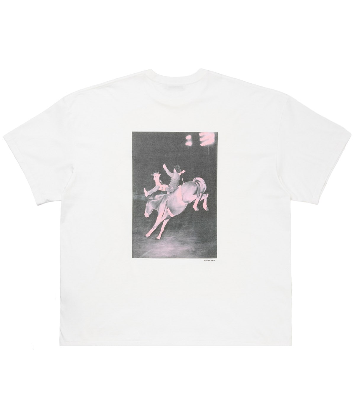 Print S/S Tee (Pink 14)【WHITE】