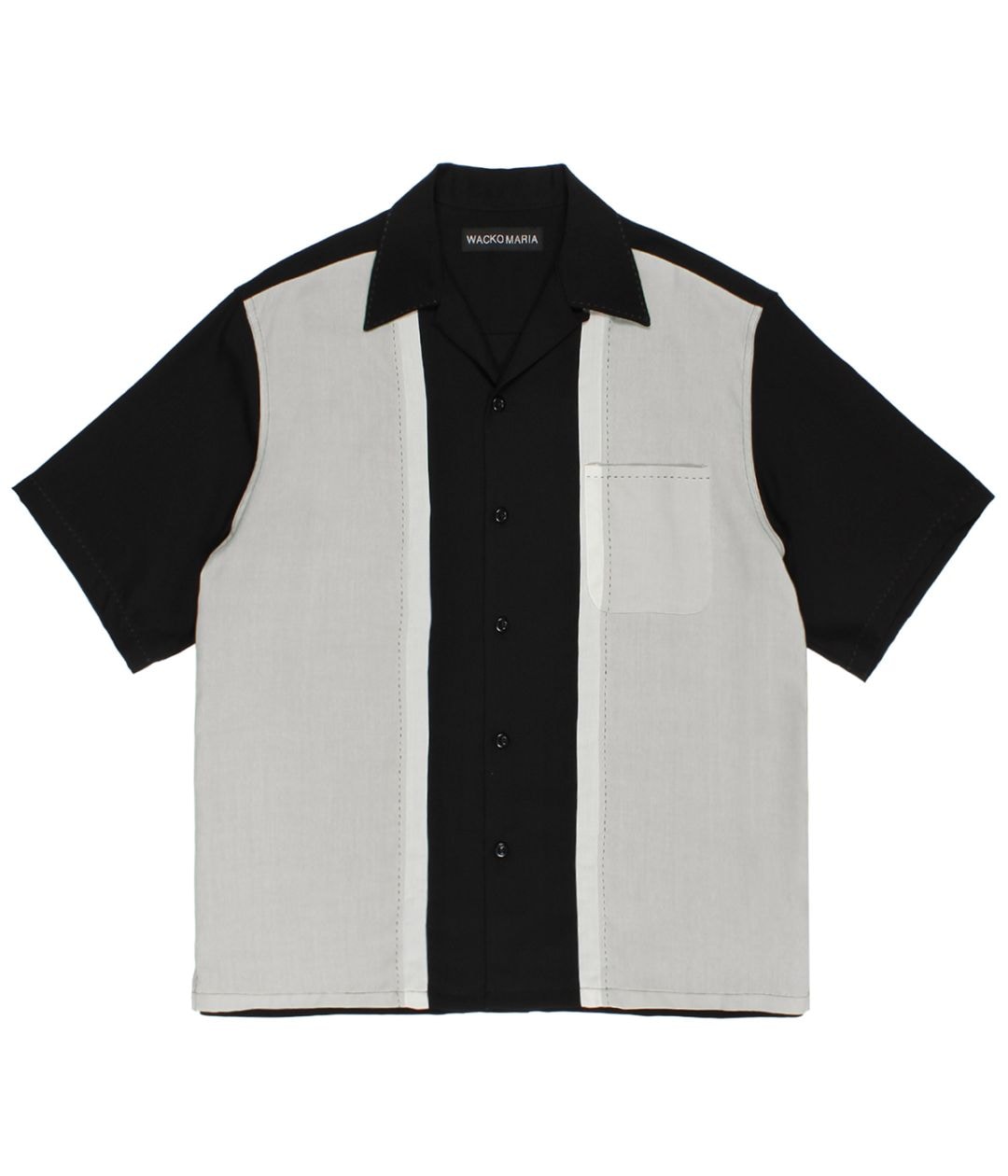 SWITCHING 50'S OPEN COLLAR SHIRT (TYPE-1)【L-GRAY】｜WACKO MARIA