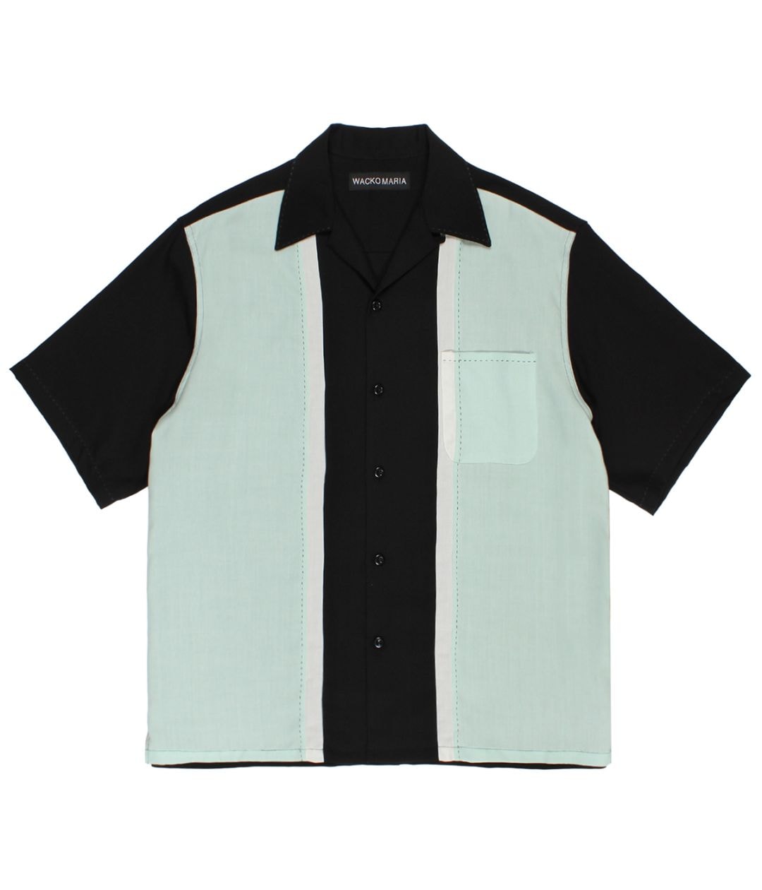 SWITCHING 50'S OPEN COLLAR SHIRT (TYPE-1)【L-GREEN】｜WACKO MARIA