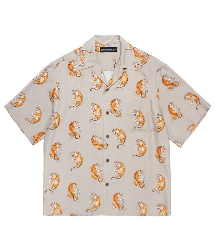 TIM LEHI / HAWAIIAN SHIRT S/S (TYPE-2)【GRAY】