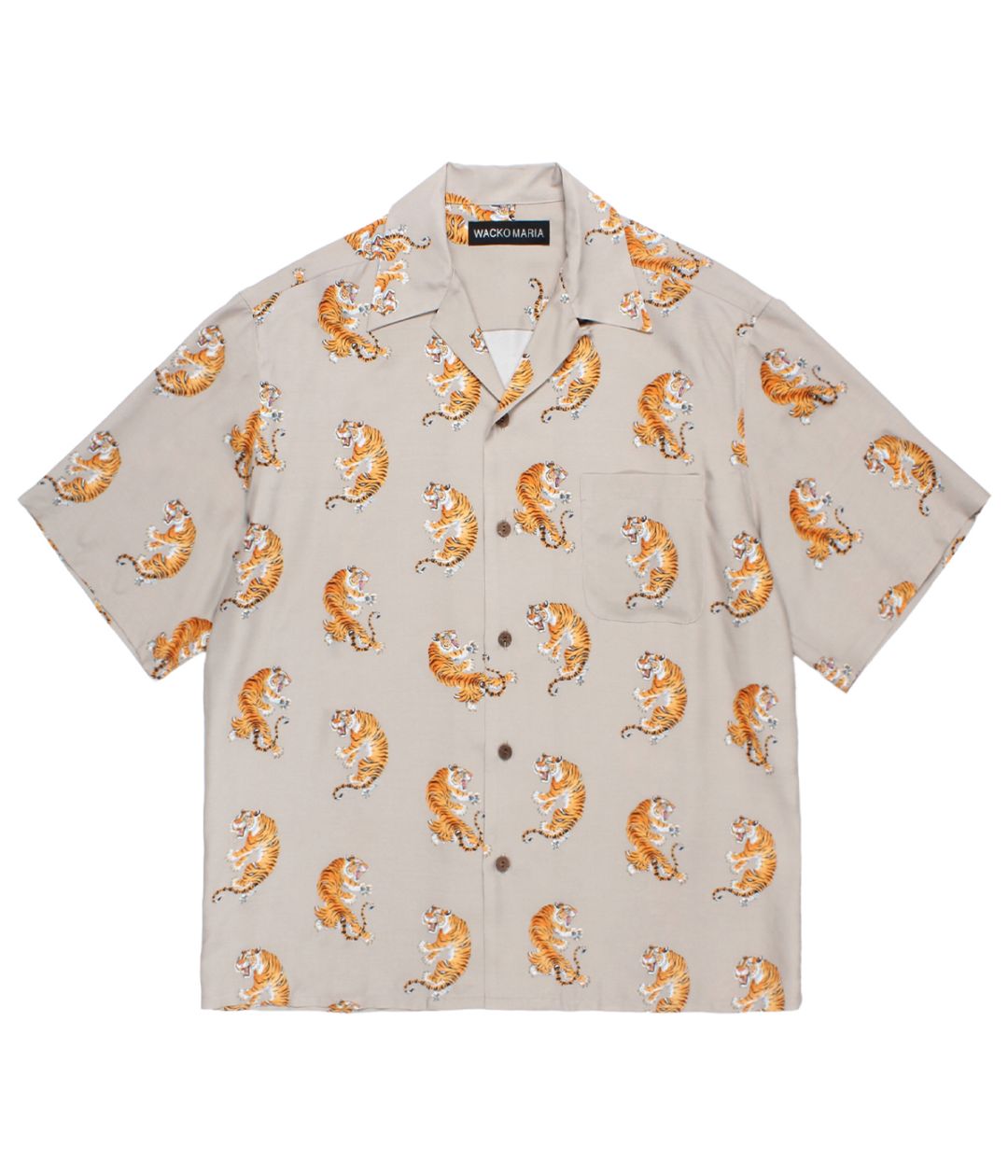 TIM LEHI / HAWAIIAN SHIRT S/S (TYPE-2)【GRAY】｜WACKO MARIA