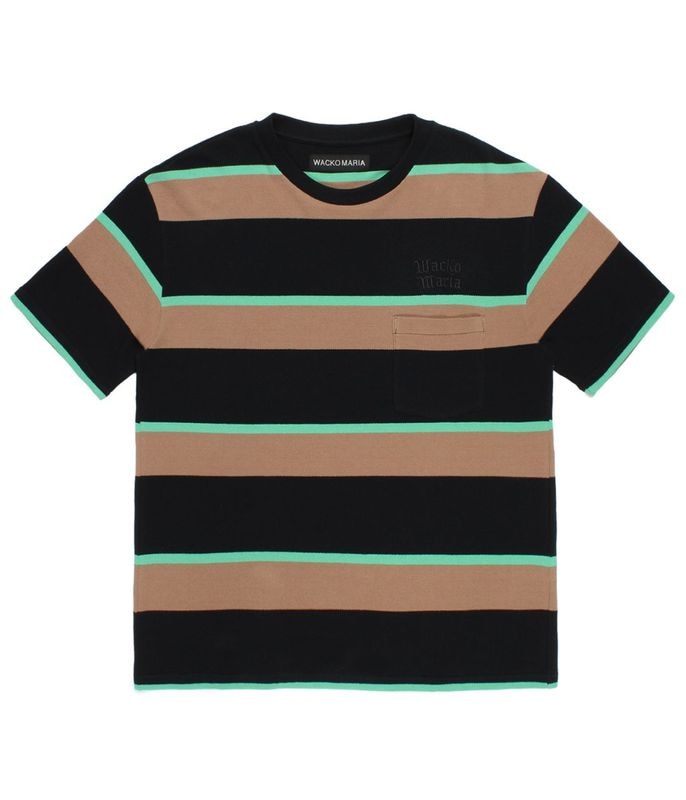 STRIPED T-SHIRT【BROWN】