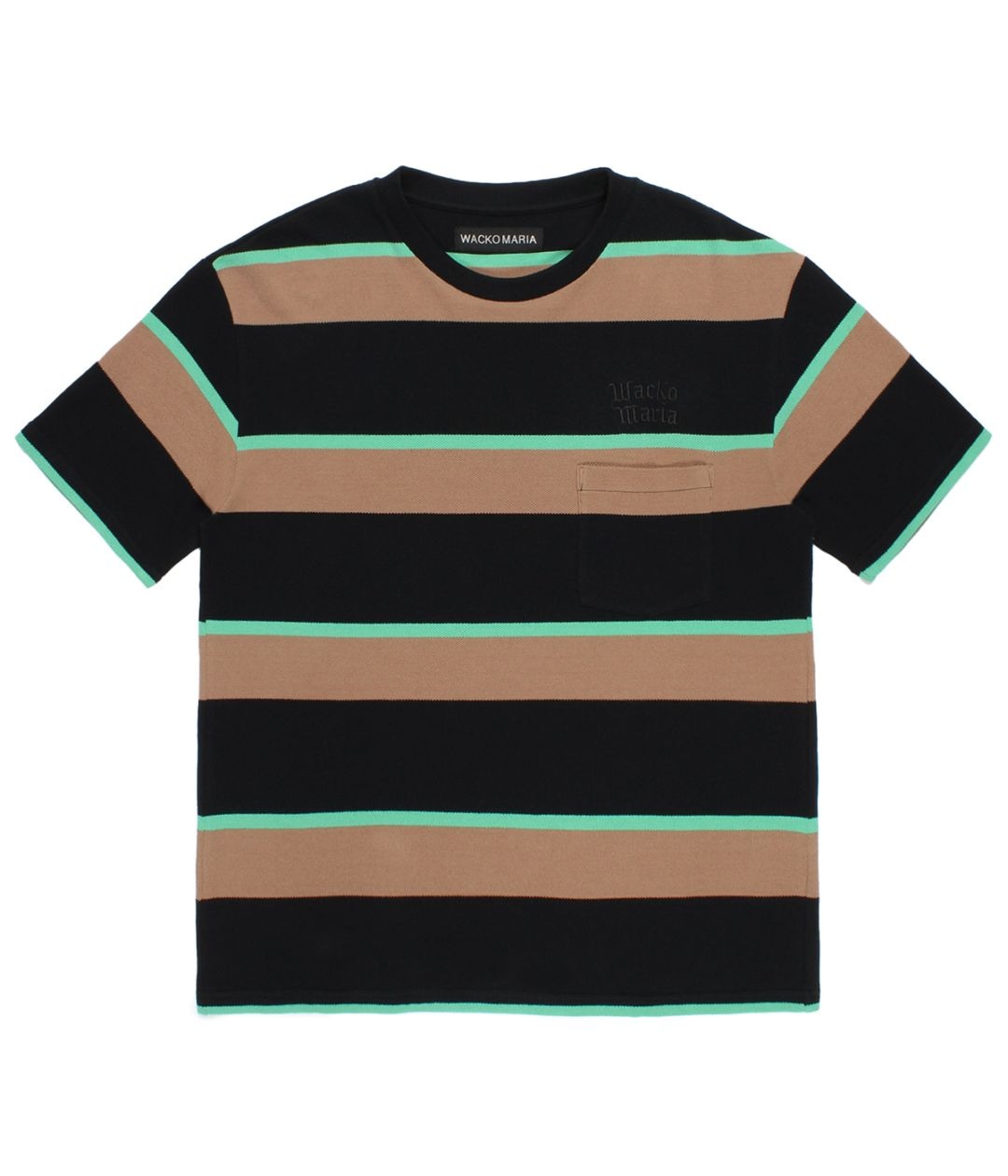 STRIPED T-SHIRT【BROWN】｜WACKO MARIA｜MELTING POT（正規取扱店・通販）