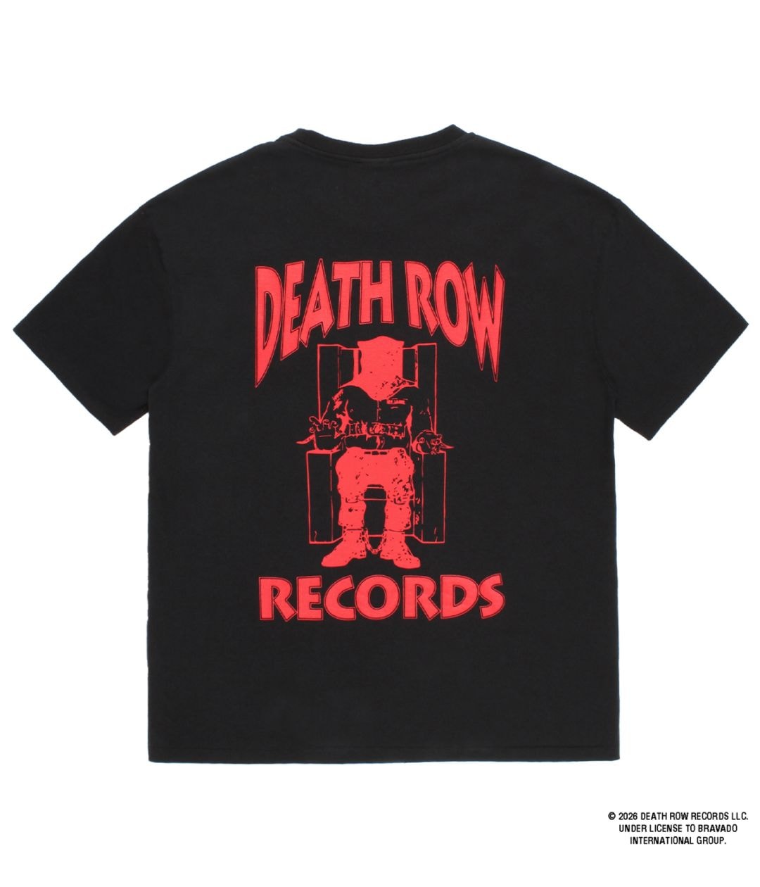 DEATH ROW RECORDS / WASHED HEAVY WEIGHT T-SHIRT【BLACK】｜WACKO