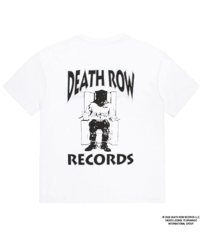 DEATH ROW RECORDS / WASHED HEAVY WEIGHT T-SHIRT【WHITE】