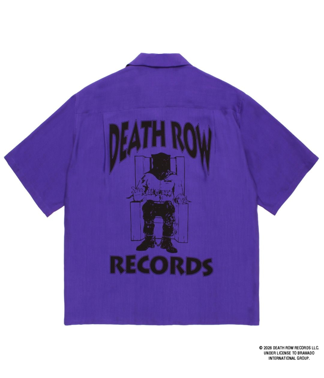 DEATH ROW RECORDS / 50'S OPEN COLLAR SHIRT【PURPLE】｜WACKO MARIA