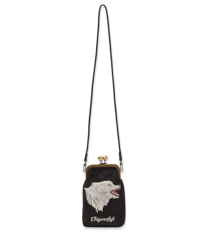 千代の富士×BUENA VISTA / がま口 pochette ウルフ【BLACK】