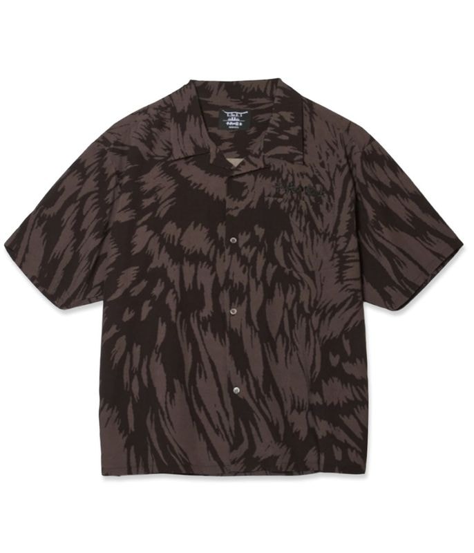 千代の富士×BUENA VISTA / wolf pattern s/s shirt【GRAY】