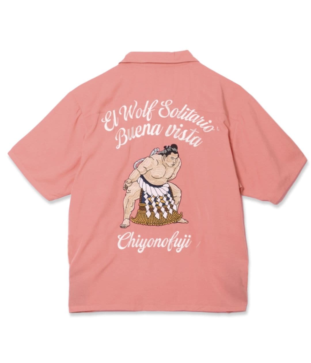 千代の富士×BUENA VISTA / El wolf solitario s/s shirt【PINK】
