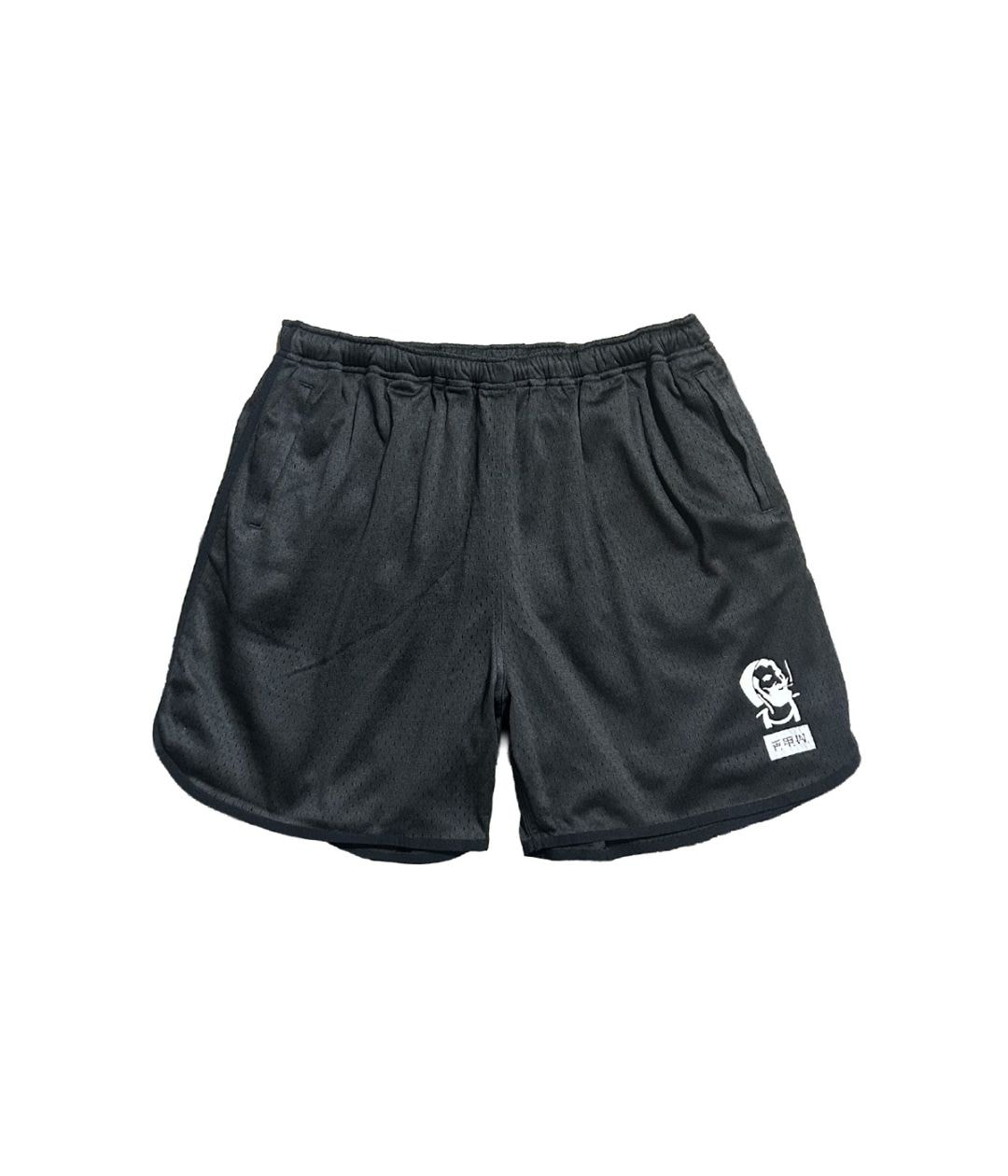 NoREMID 刺繍入り黒 ジョーツ MESH TRAINING SHORTS【BLACK】｜exodus brand™｜MELTING POT（正規
