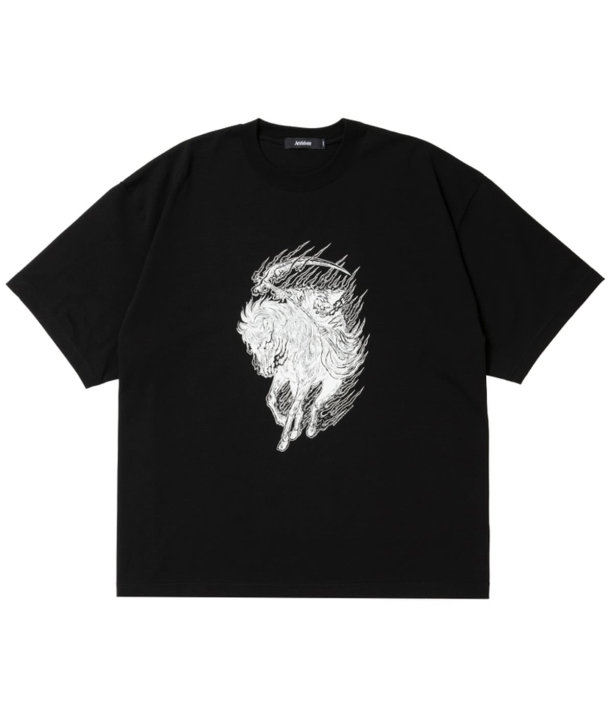 Pima Cotton S/S Tee (Reaper)【PURE BLACK】