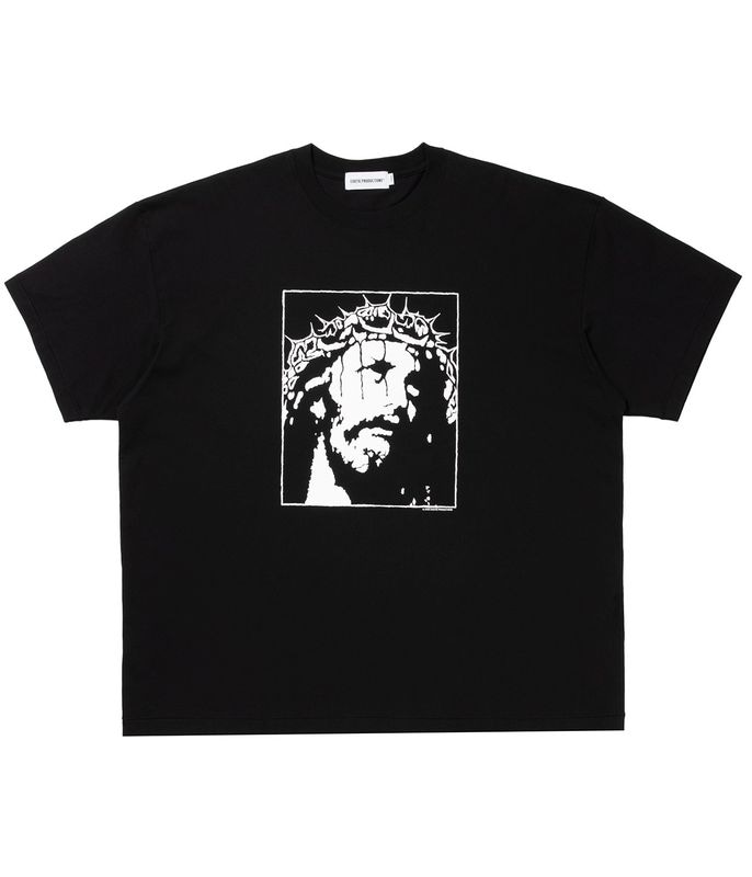 Print S/S Tee - JESUS【BLACK】