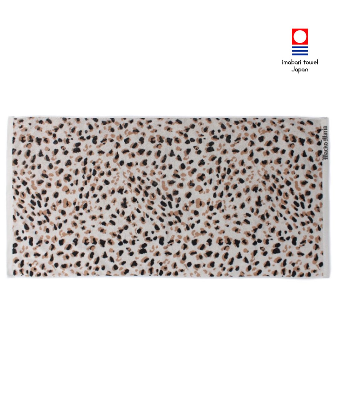 LEOPARD JACQUARD BEACH TOWEL【GRAY】