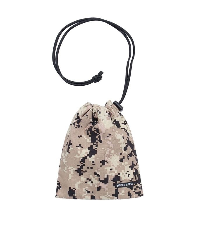 DIGITAL CAMO DRAWSTRING BAG【BEIGE】